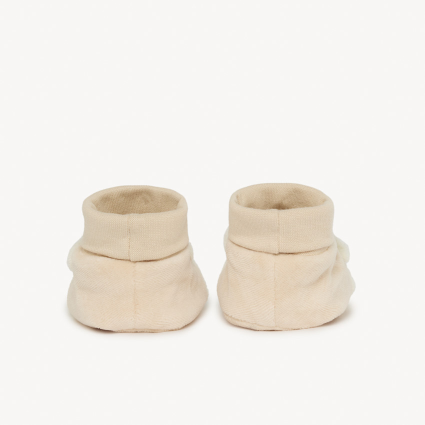 Chaussons ludiques en velours ours pour bébé 