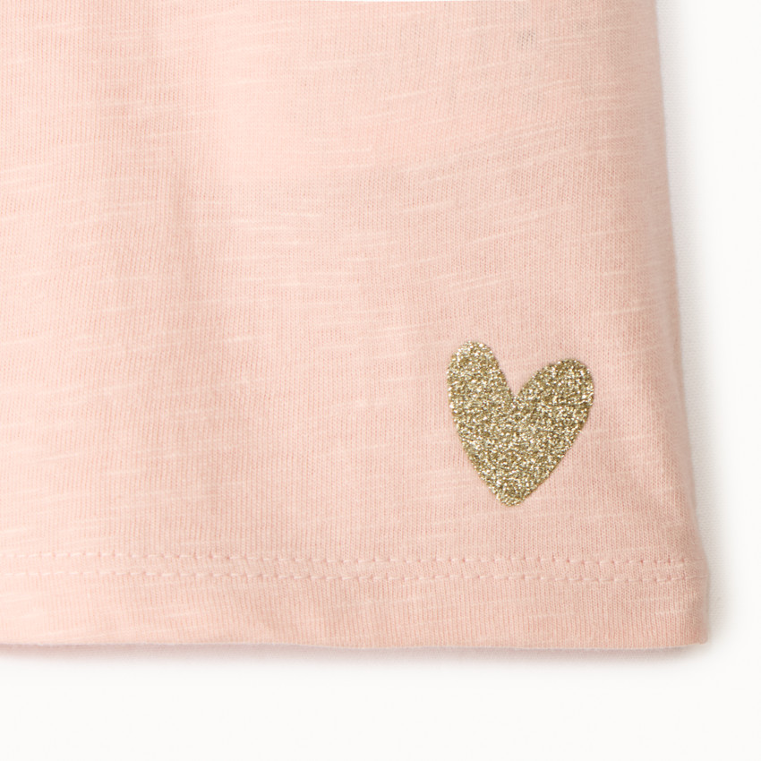 Set van 3 effen t-shirts met korte mouwen voor meisjes 