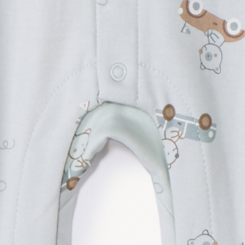 Donsbijn met autobedrukking voor jongen 