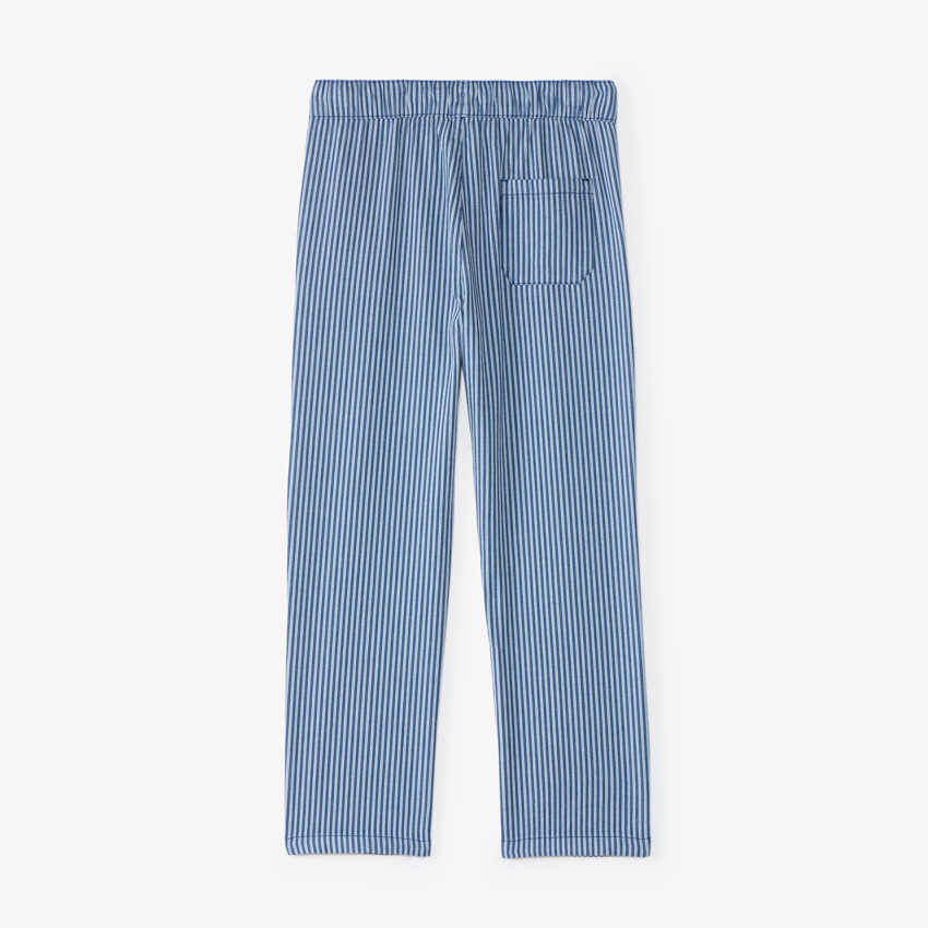 Baggy jongensbroek van gestreepte stof 