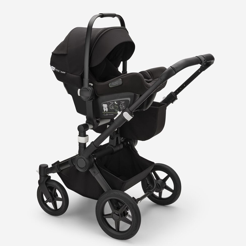 Poussette Donkey 5 Mono Duo assise + nacelle Noir chassis/Taupe Desert  