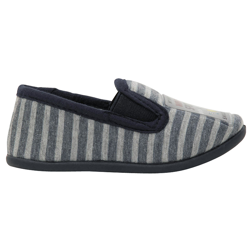 Chaussons rayés avec patch SmileyWorld 