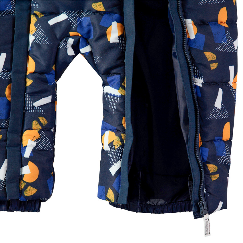 Combi-pilote de ski doublée micropolaire à motifs graphiques 