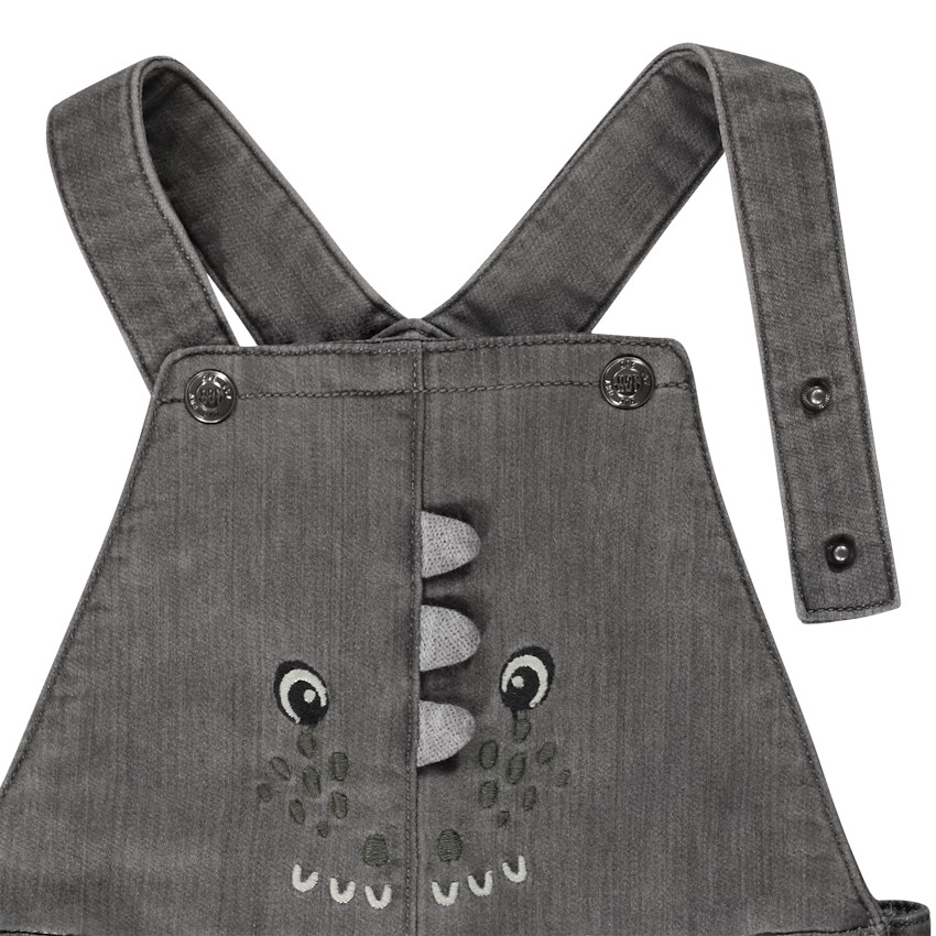 Salopette longue effet denim pour bébé garçon 