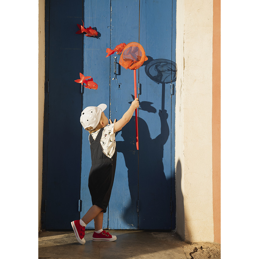 Korte mouwen T-shirt met bootjesprint voor baby jongen 