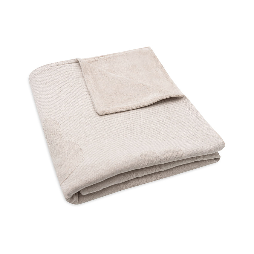 Deken bed Nijntje 100x150cm Nougat/Koraal Fleece 