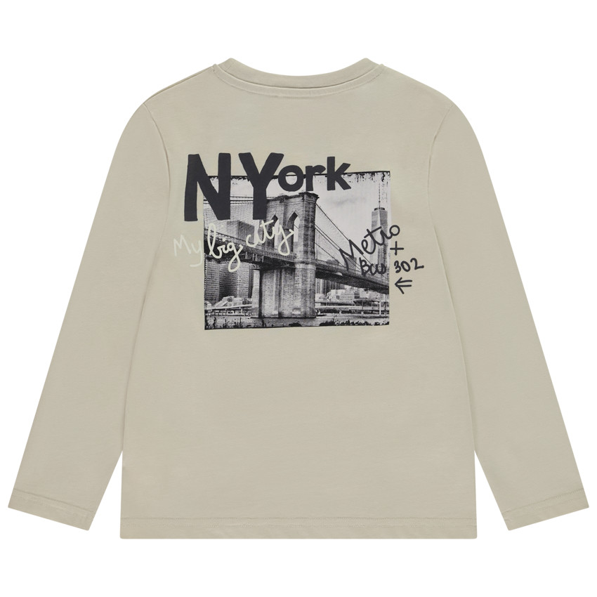 T-shirt manches longues avec dos printé pour garçon 