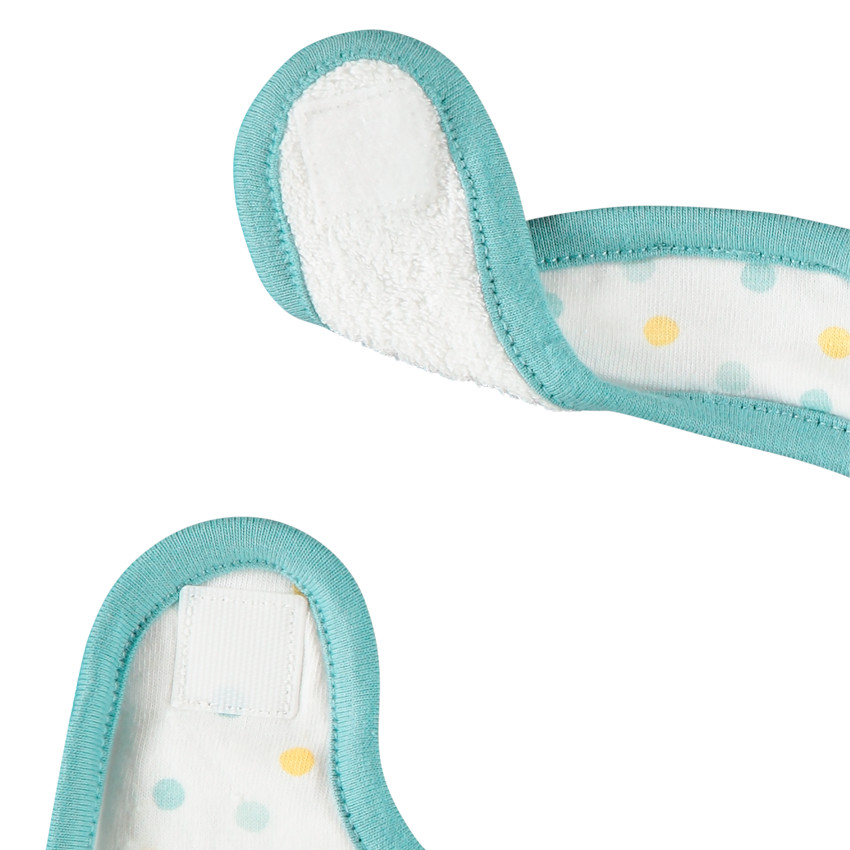 Set van 2 slabbetjes met berenprint voor babyjongens 