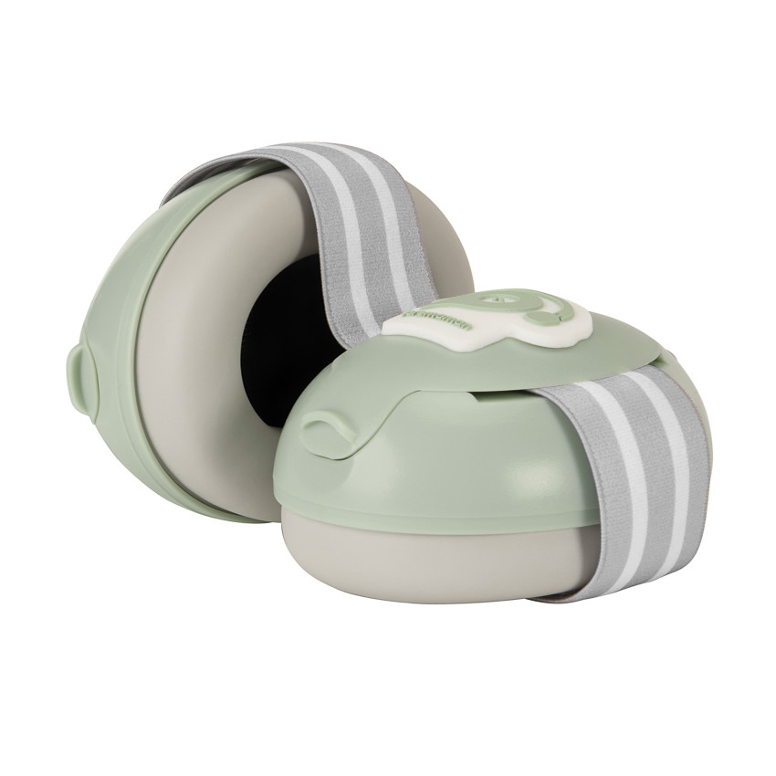 Casque anti-bruit pour bébé vert 