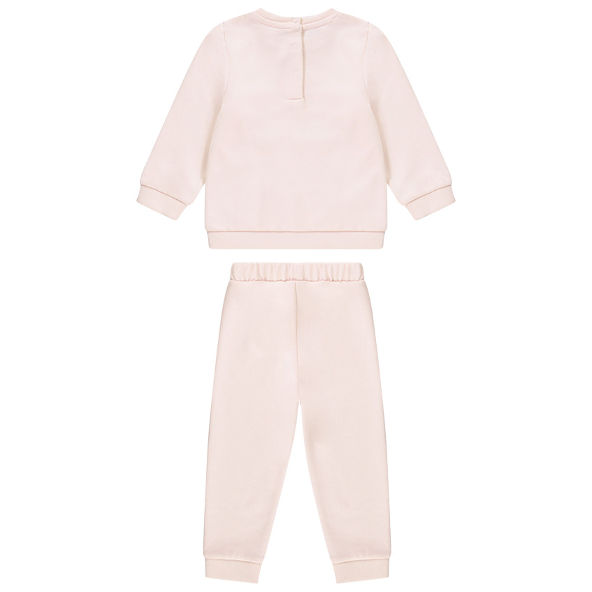 Fleece ensemble met love print + jogging voor meisjes 