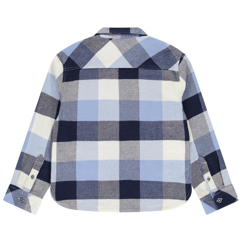 Houthakkershemd van stof voor jongen 