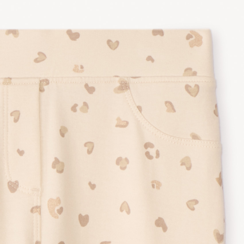 Jegging molleton imprimé fille 