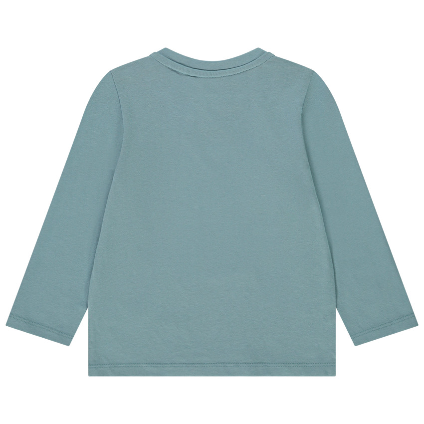 T-shirt met lange mouwen in jersey met fantasieprint voor baby jongen 