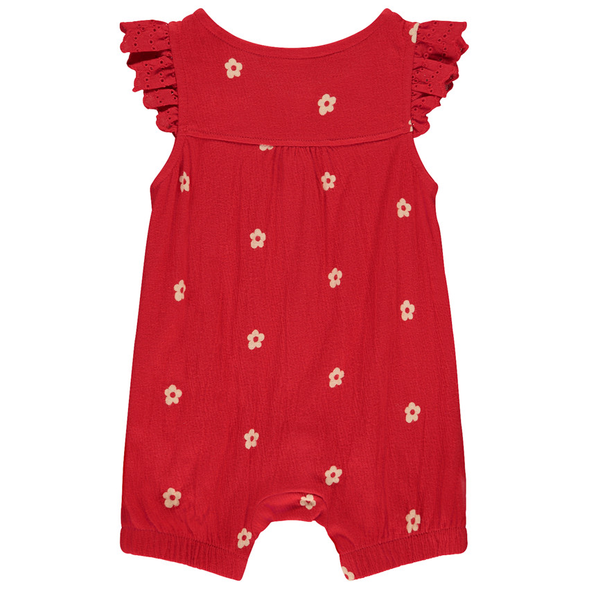 Korte jumpsuit met bloemen voor meisjes 