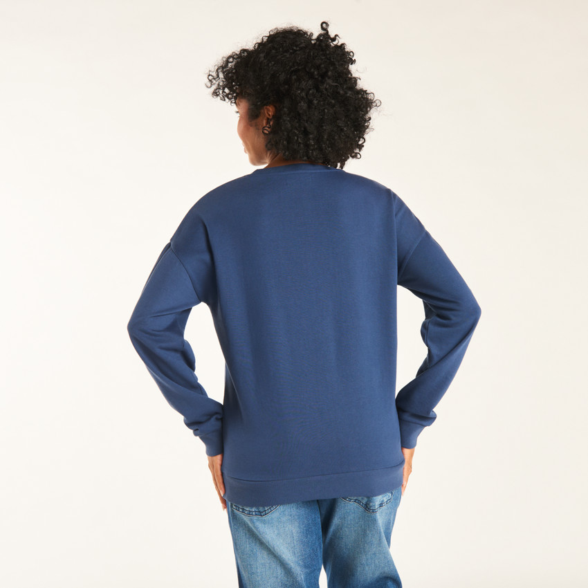 Sweatshirt in fleece met Amour print voor dames 