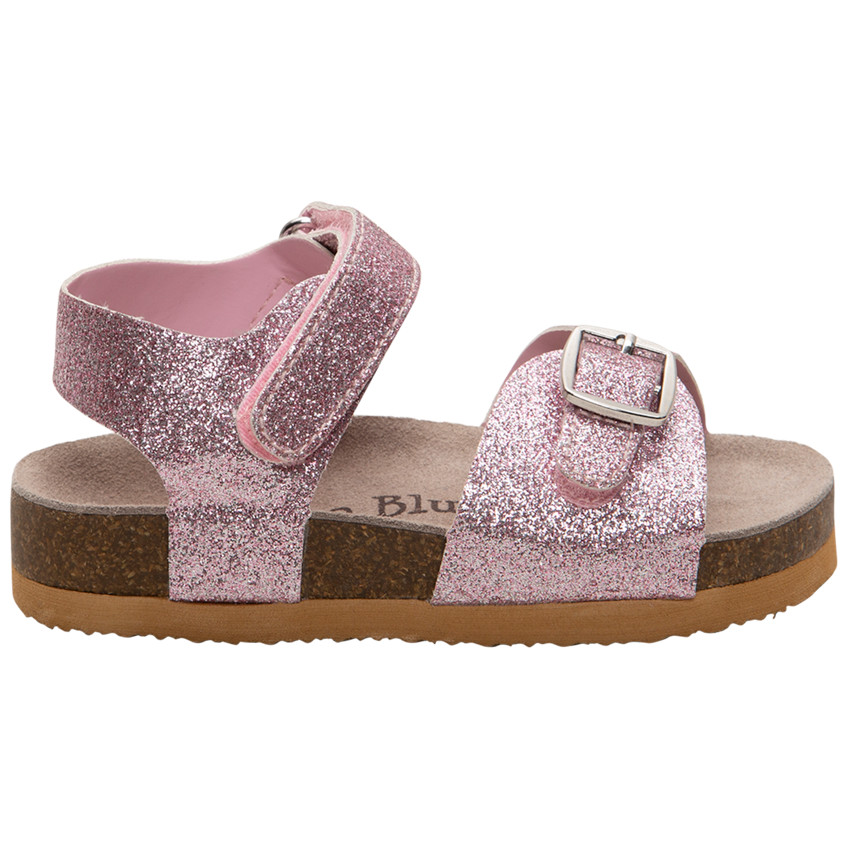 Glanzende sandalen met klittenband voor meisjes 