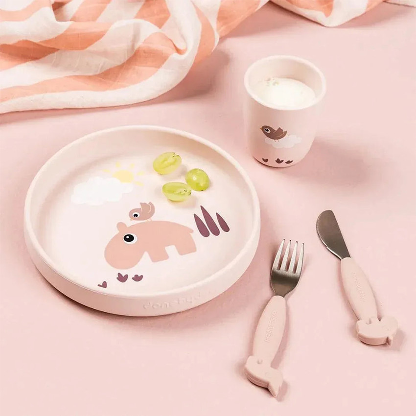Mini gobelet en silicone Playground Rose 