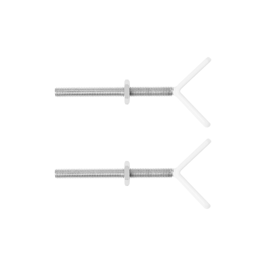 Lot de 2 embouts de fixation pour barrière de sécurité 