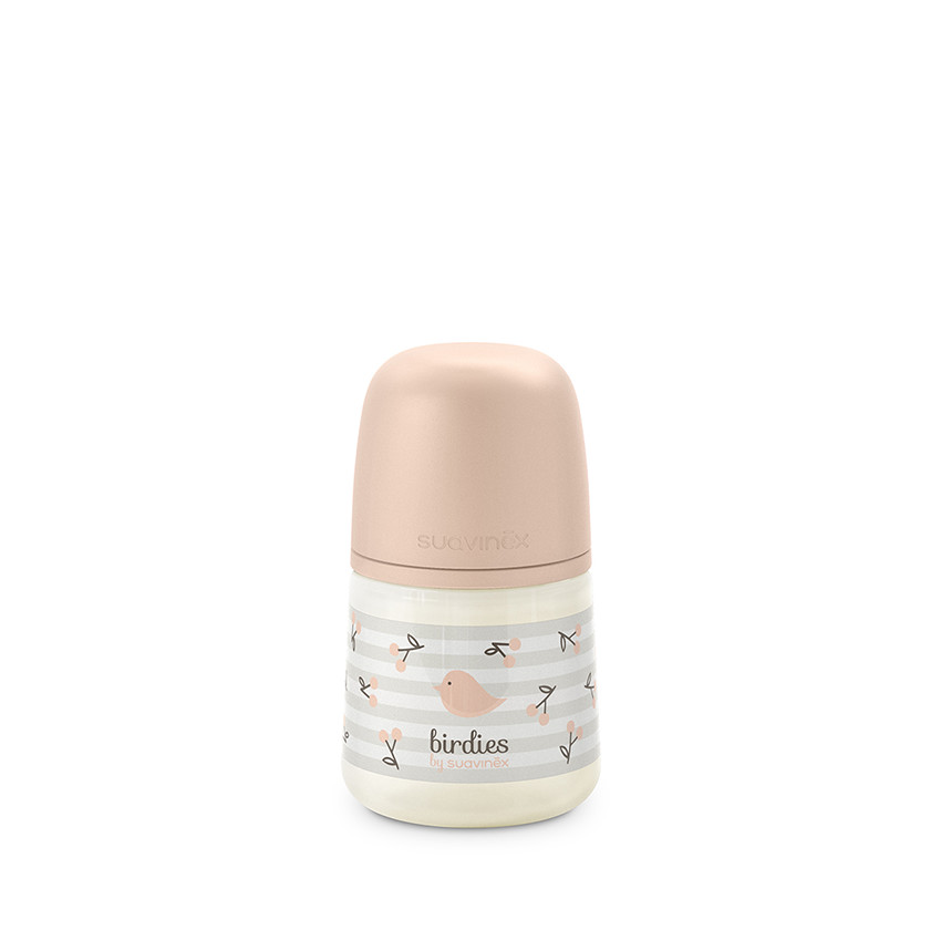 Biberon 150ml avec tétine SX Pro S Birdies rose 