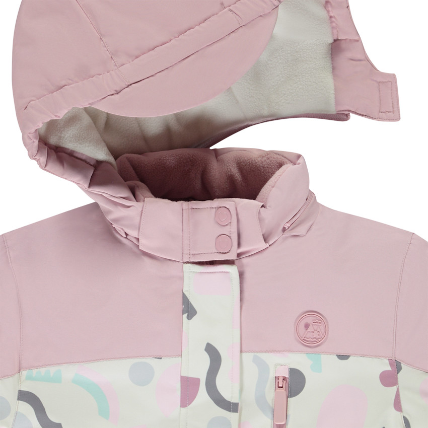 Combinaison de ski imprimé arty pour fille 