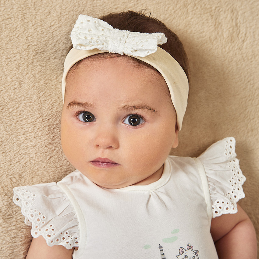 Drie-delige set met Engels borduursel Marie Disney voor meisjesbaby 