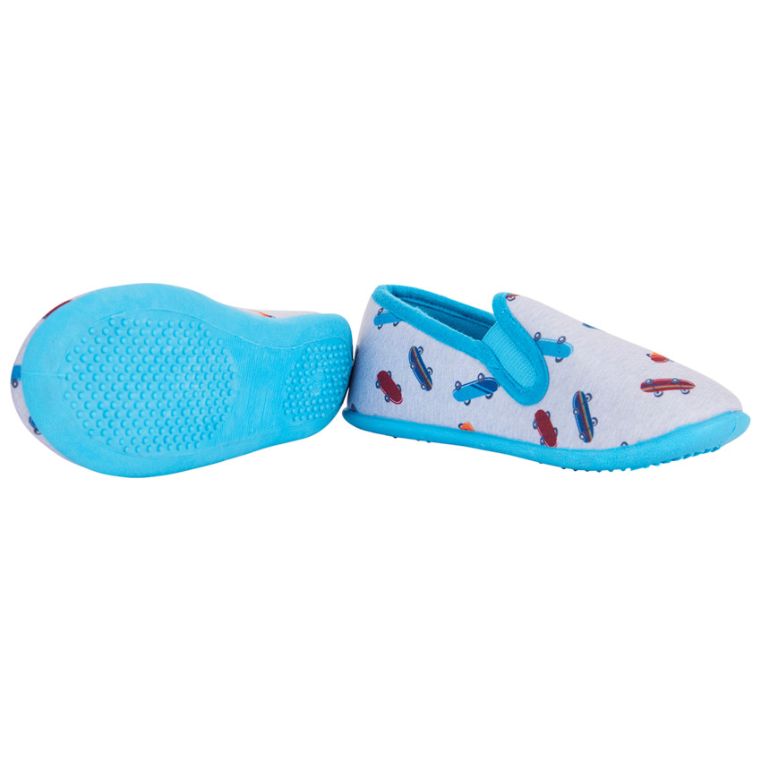 Chaussons bas imprimé skates pour garçon 