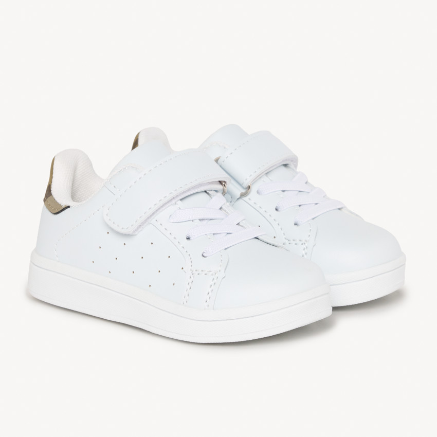 Baskets basses à empiècement camouflage pour bébé garçon 