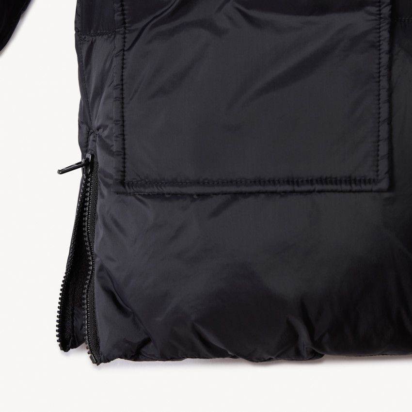 Donsjas met microfleece en kap voor jongen 