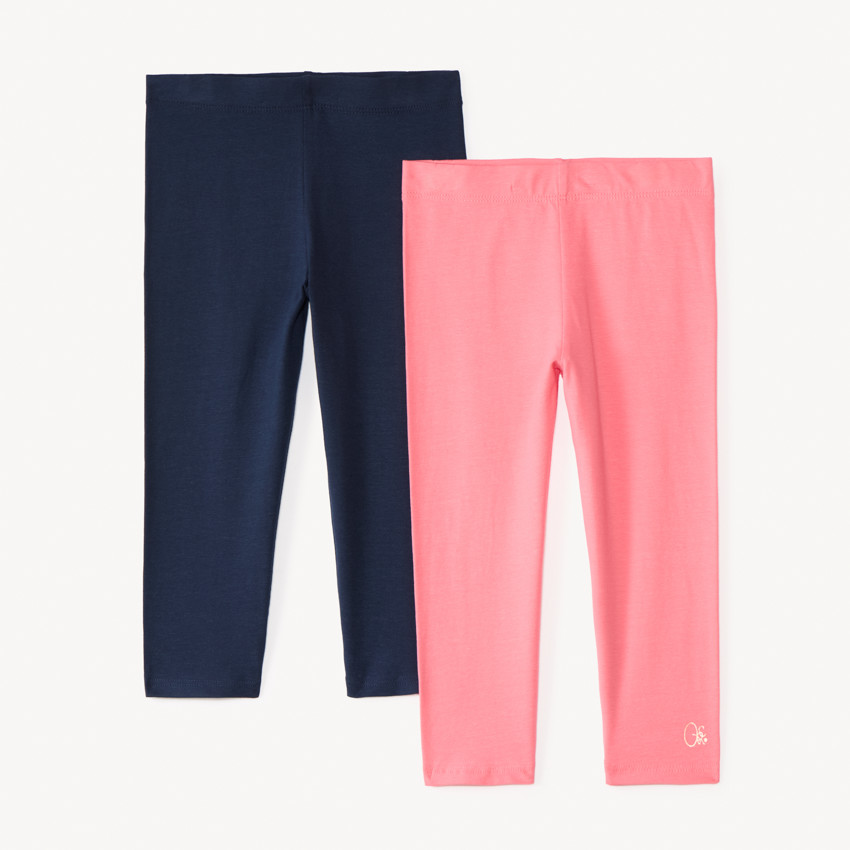 Set van 2 korte leggings met logo-print voor meisjes 