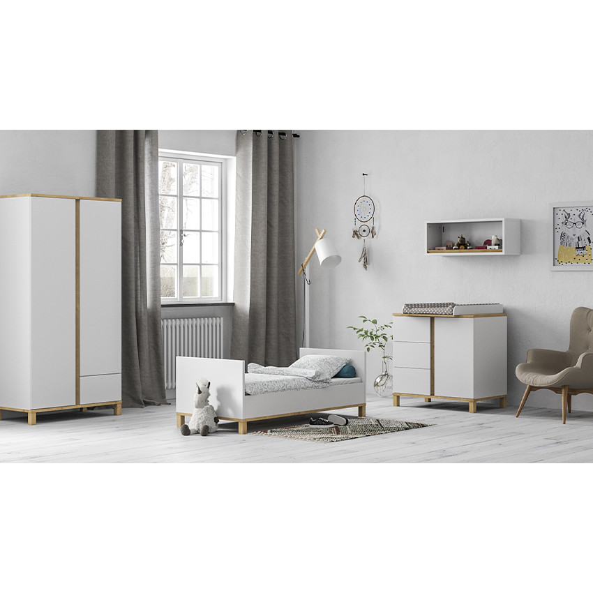 Commode Altitude - Bois / Blanc 