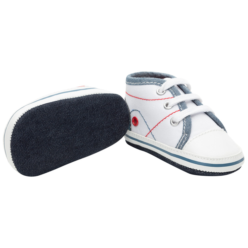 Sneakers met jeansdetails 