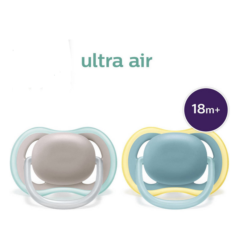 Sucette Silicone Ultra Air +18m - Mixte - 2 pièces 