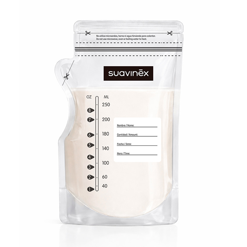 Lot de 50 sachets de stockage de 250ml pour lait maternel 