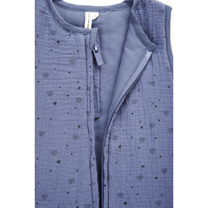 Gigoteuse TOG 2 imprimé cœurs en gaze de coton 