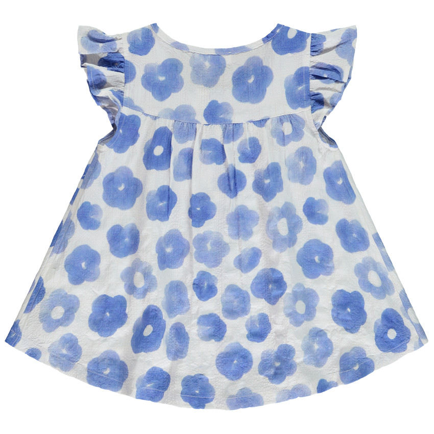 Tunique manches courtes imprimé fleurs aquarelle pour fille 