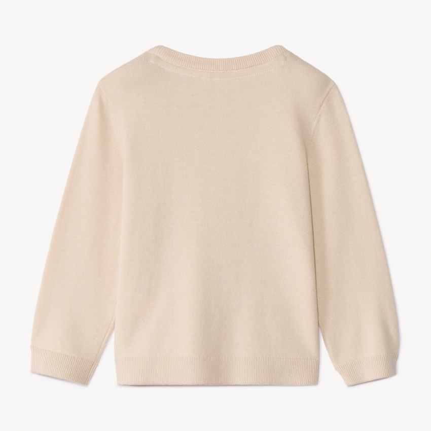 Trui in gebreid met hondenprint voor babyjongens 