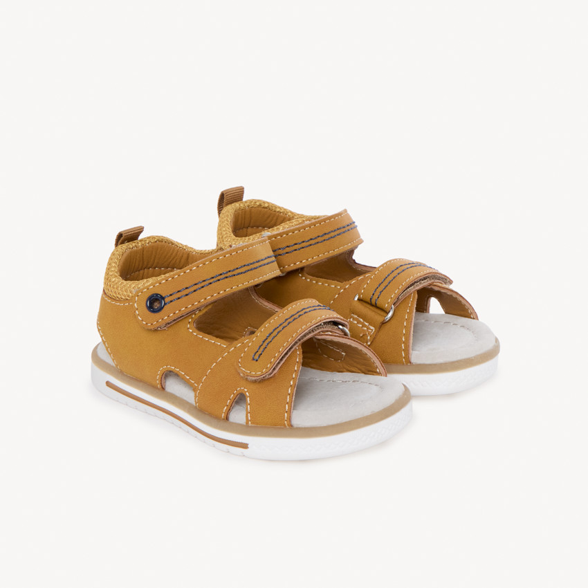 Sandalen met dubbele klittenbandsluitingen voor baby jongen 
