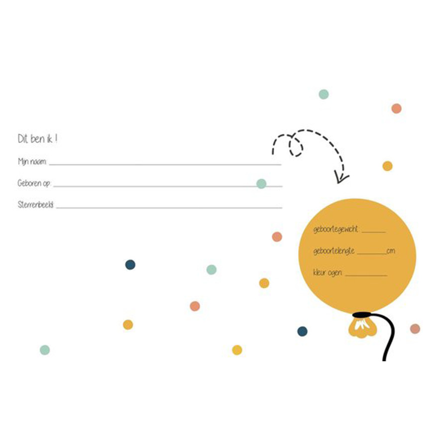 Livre d'anniversaire "Texte Néerlandais" Bleu Indigo 