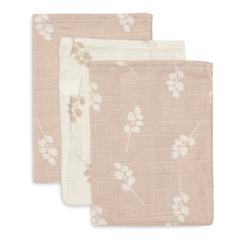 Washandje hydrofiel katoen Twig 3 stuks - Wild Rose 