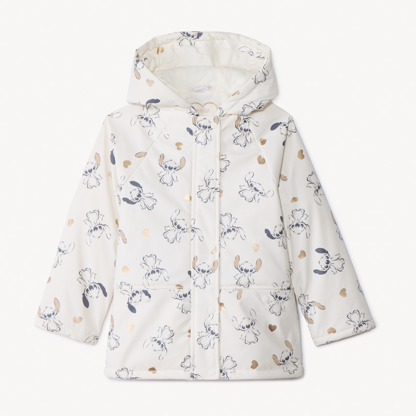 Parka gomme imprimé cœurs/Stitch Disney pour fille 