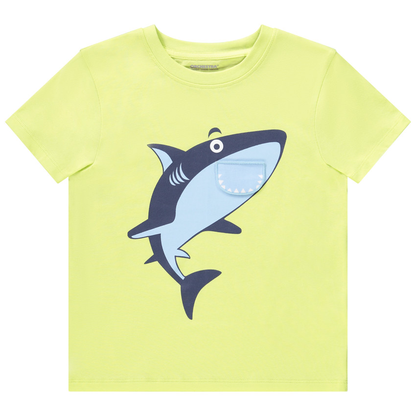 T-shirt met korte mouwen in jersey met speelse print voor jongens 