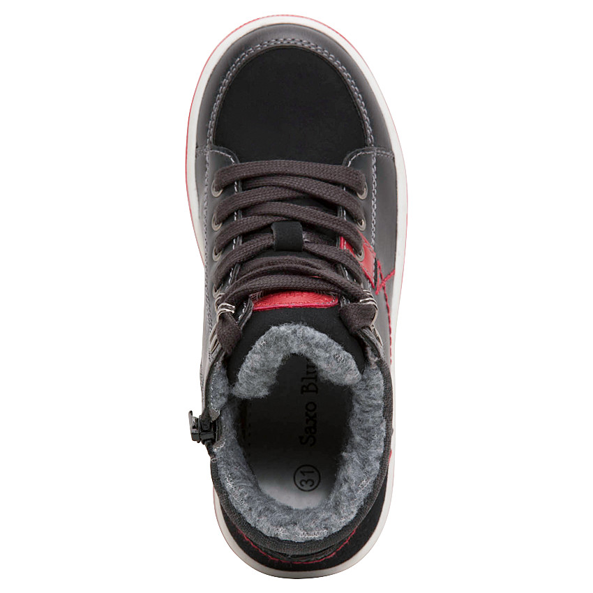 Hoge sneakers met veters en rits voor jongens 