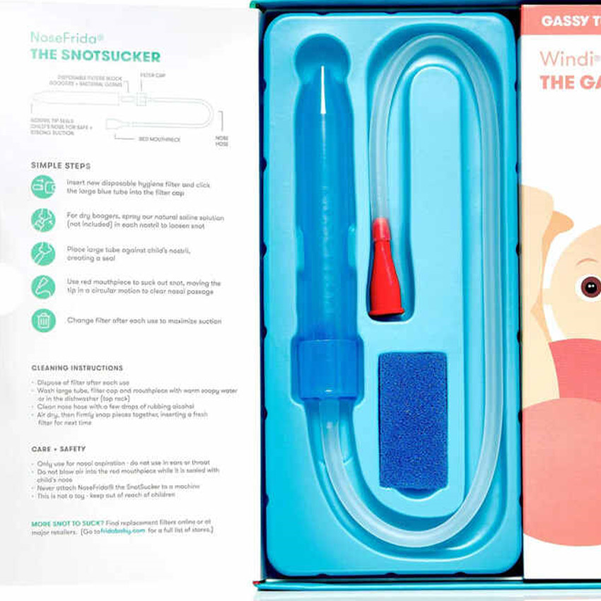 Verzorgingskit voor baby's - Wit/blauw 