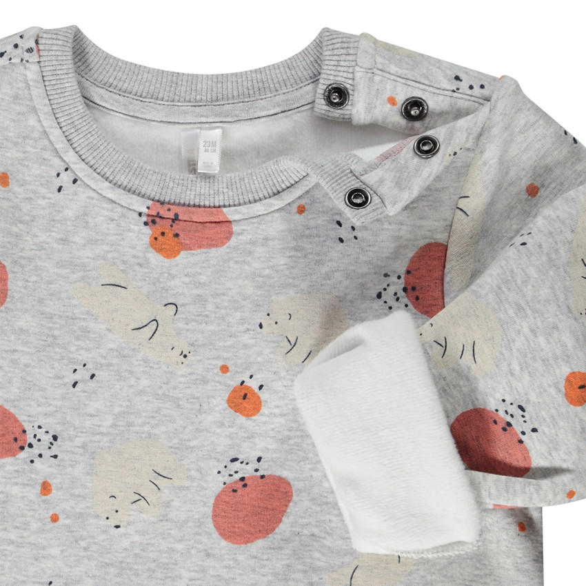 Sweatshirt met print van ijsberen voor babyjongen 