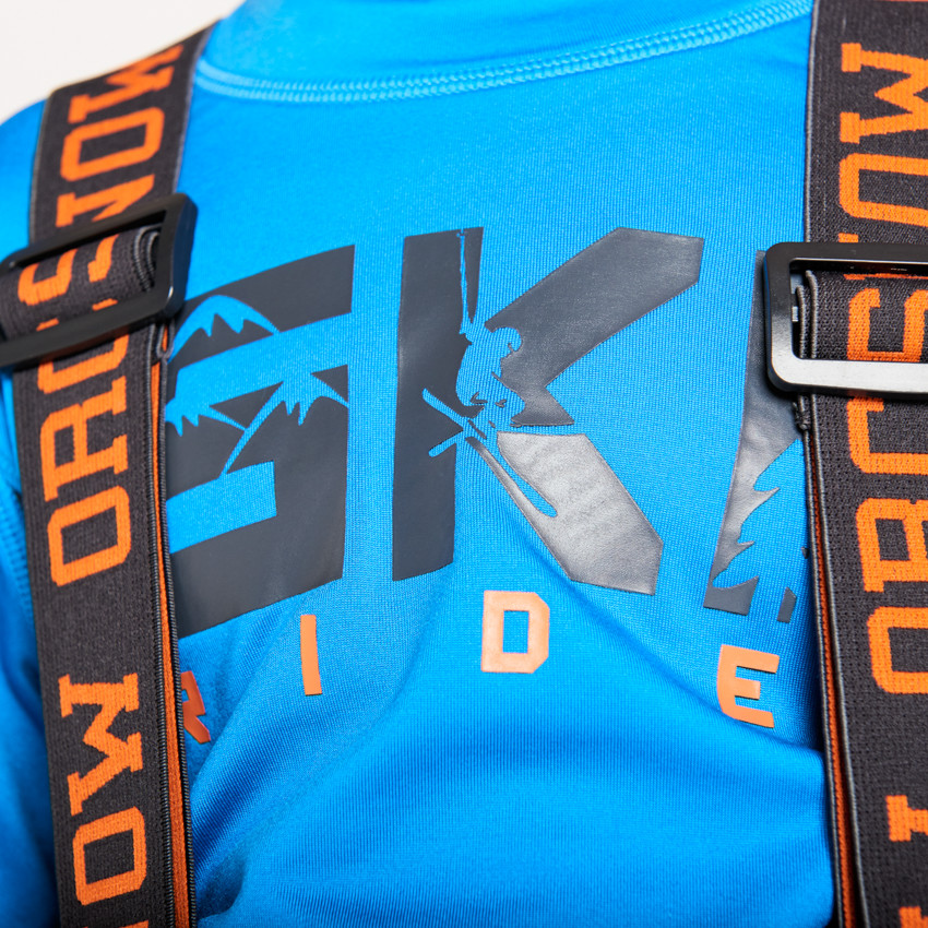 Skibroek met camouflageprint en afneembare bretellen voor jongens 