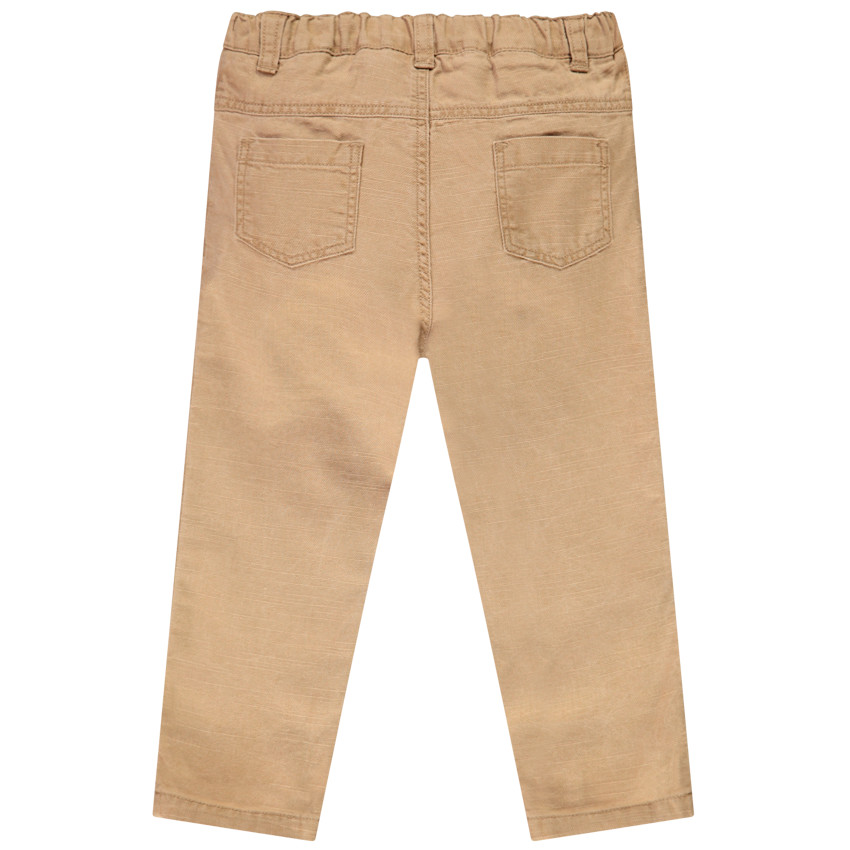 Pantalon en toile uni coupe slim pour bébé garçon 