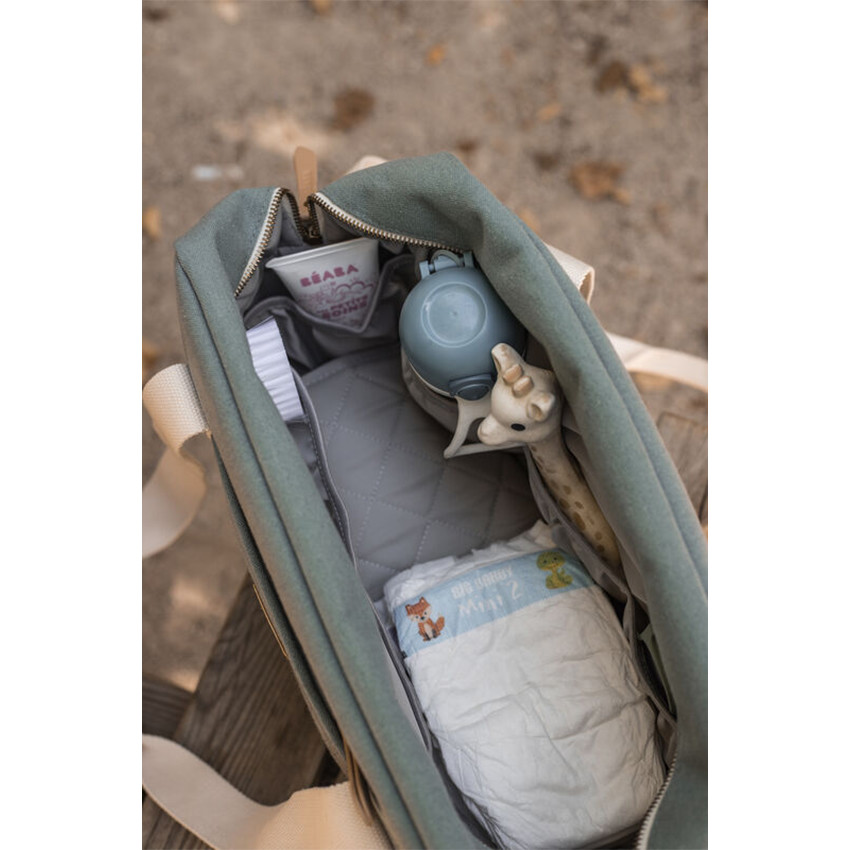 Sac à langer Paris Vert sauge 