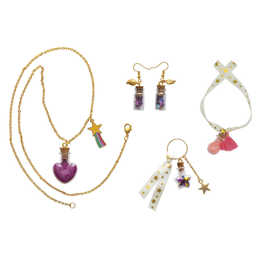 Creatieve kit Set van 4 Fairy Flask Jewels om te creëren 
