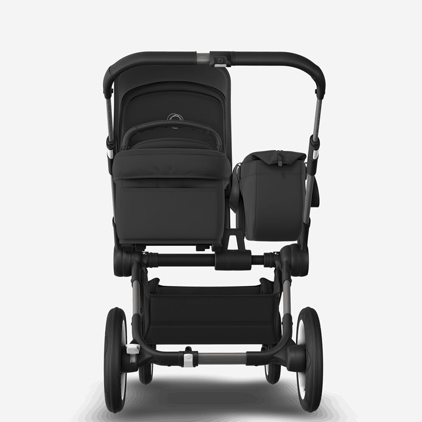 Poussette Donkey 5 Mono Duo assise + nacelle Noir chassis/Taupe Desert  