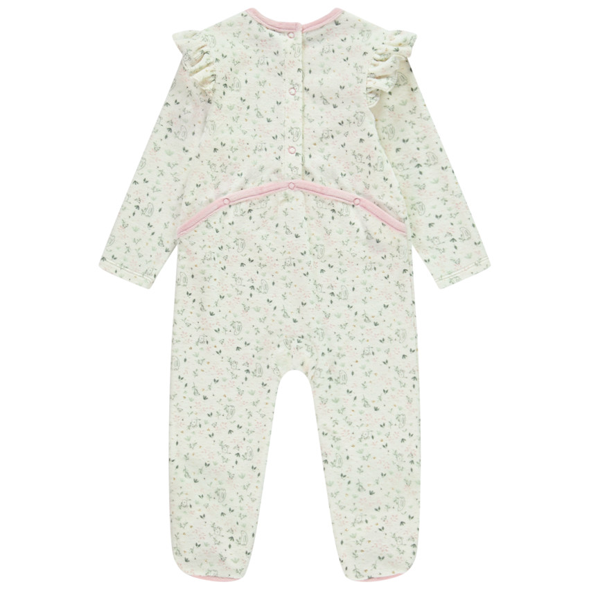 Lot de 2 dors-bien en velours oiseau pour bébé fille avec ouvertures différentes selon l'âge 